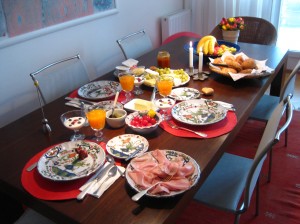 Waltrauds wunderschöner Frühstückstisch